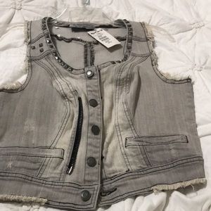 Daytrip Embellished Jean Vest